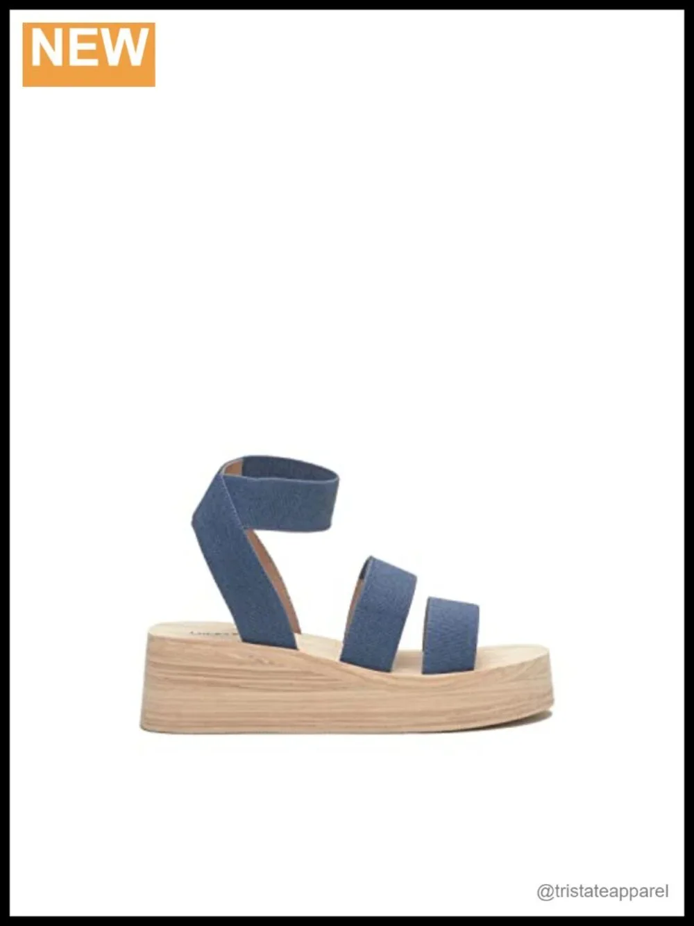 Platform Sandal Textile Ankle Strap Open Toe Casual Summer Beach Wear